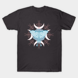 Luna moth crescent moon T-Shirt